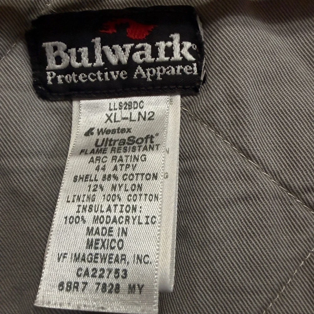 Bulwark FR Mens Flame Resistant Work Vest Brown Westex UltraSoft Distressed L